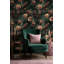 Papier peint floral perroquets rétro-1204838009