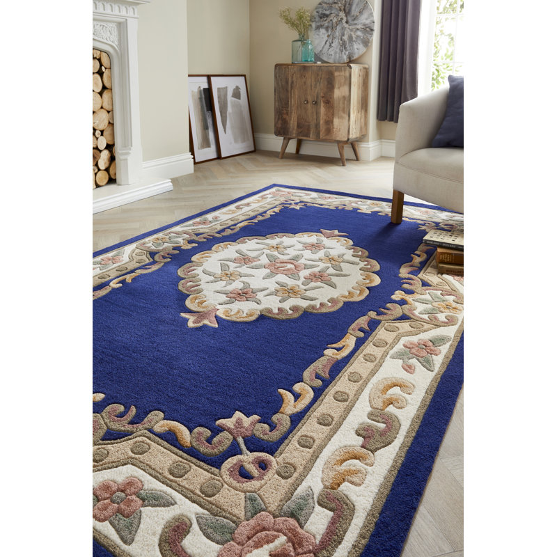 Nagy Floral Hand Tufted Area Rug, Rectangle 120 x 180cm 