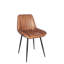 Mariners 52cm H Genuine Leather Upholstered Metal Upholstered Back Side Chair-228069379