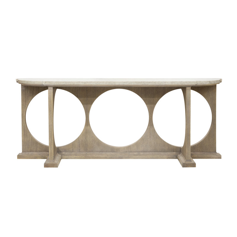 84" Console Table with Concrete Top