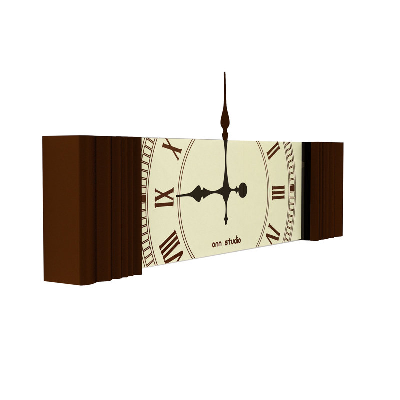Fann Wood Wall Clock, Brown