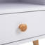 36.5cm W MDF Wood, Metal Bedside Table