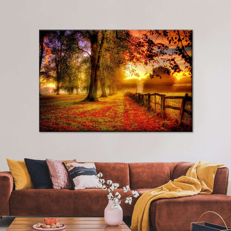 New England Fall Canvas Print, 34" H x 51" W x 1.25" D