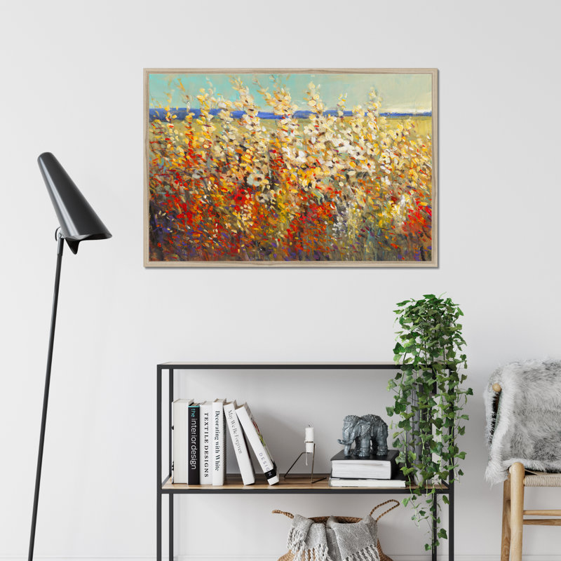 Field Of Spring Flowers II by Timothy O' Toole - Painting, 81cm H x 122cm W, Wrapped Canvas