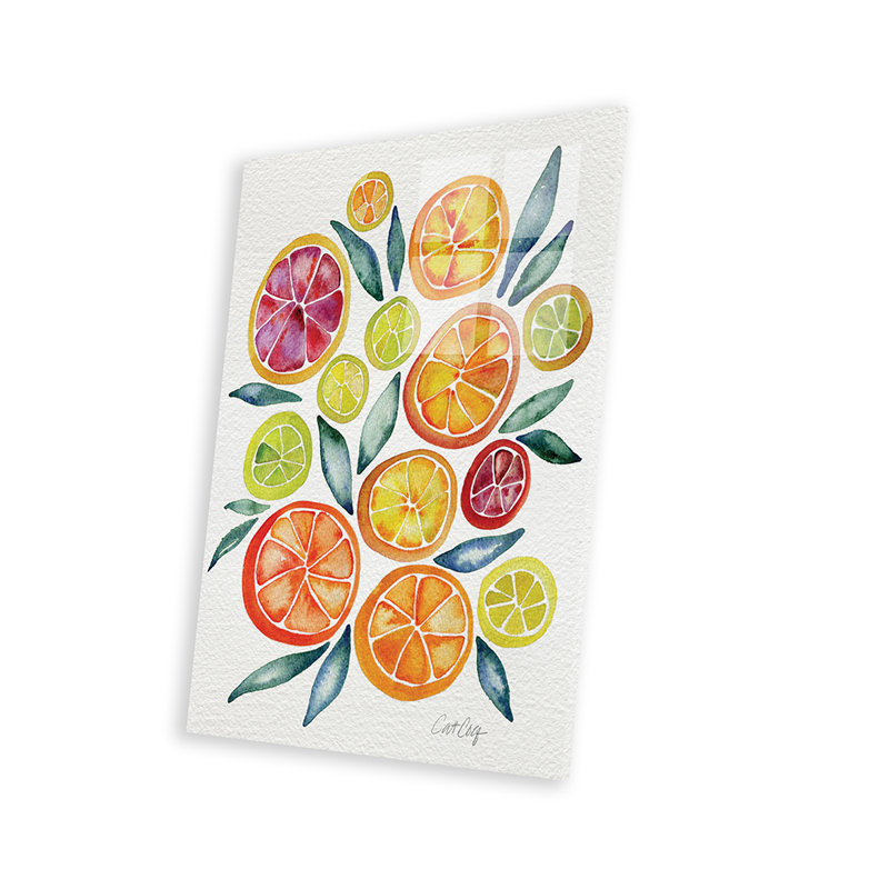 «Citrus Slices» par Cat Coquillette - impression non encadrée, H 24 po x l 16 po x P 0,25 po