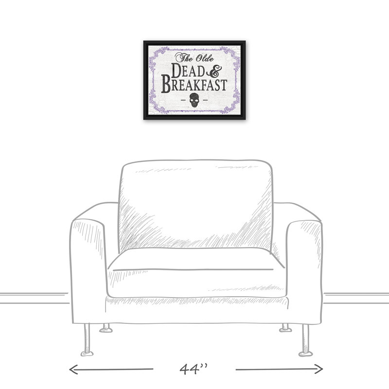 Impression d'art textuel sur toile, H 13,75 po x l 17,75 po, Cadre noir