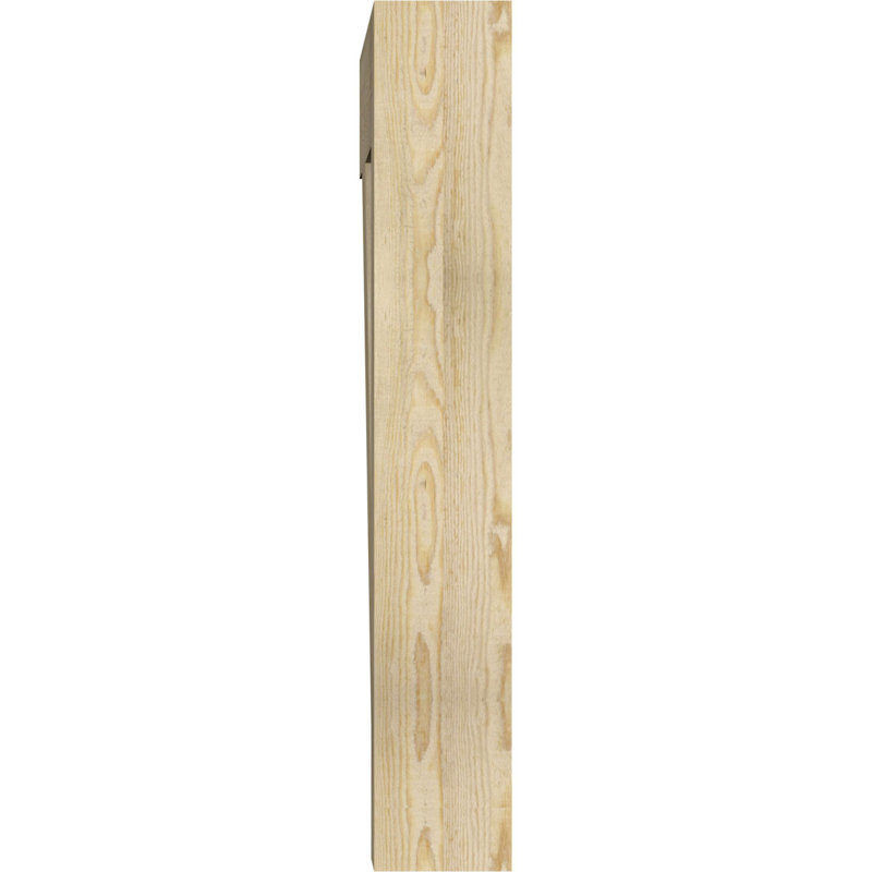 6"W x 32"D x 38"H Olympic Block Rough Sawn Bracket, Douglas Fir, Douglas Fir, 38" H x 6" W x 32" D