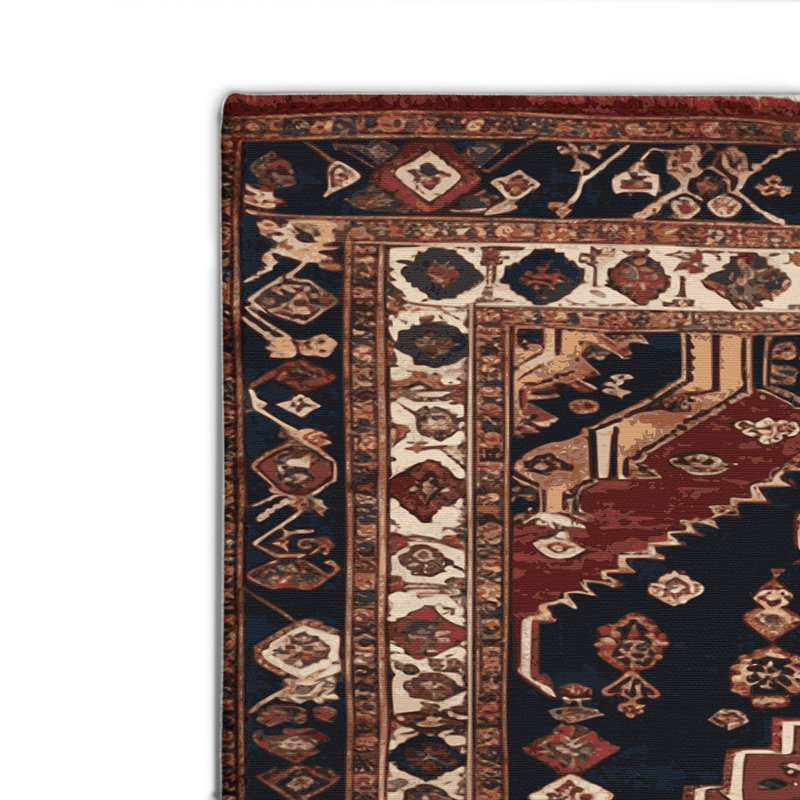 Tapis turc intérieur et extérieur brun, Rectangulaire 2 pi x 3 pi