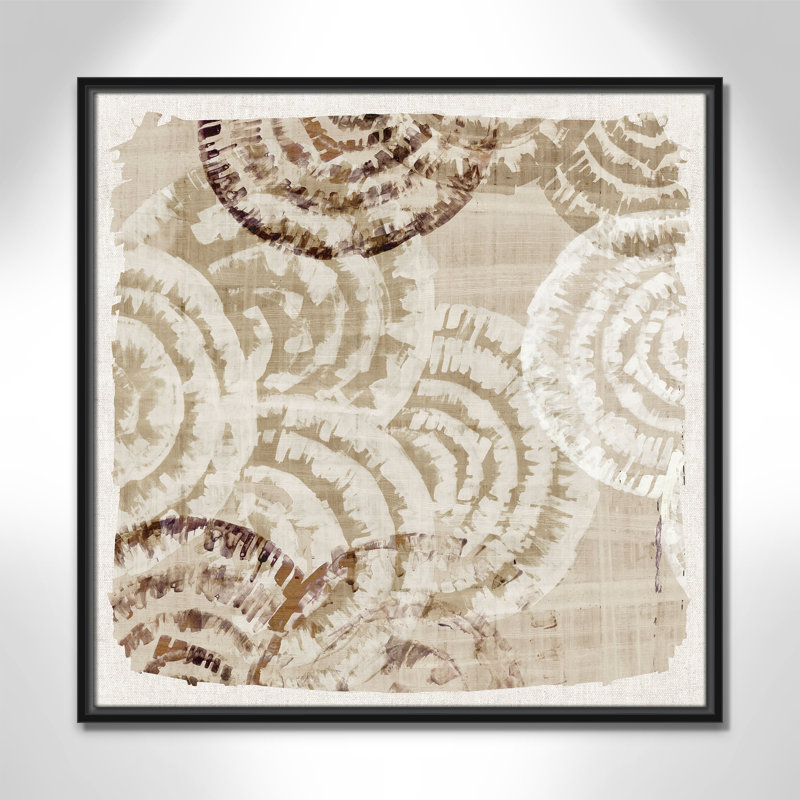 Motif Whicker II par Eva Watts, H 25,5 po x l 25,5 po, Noir