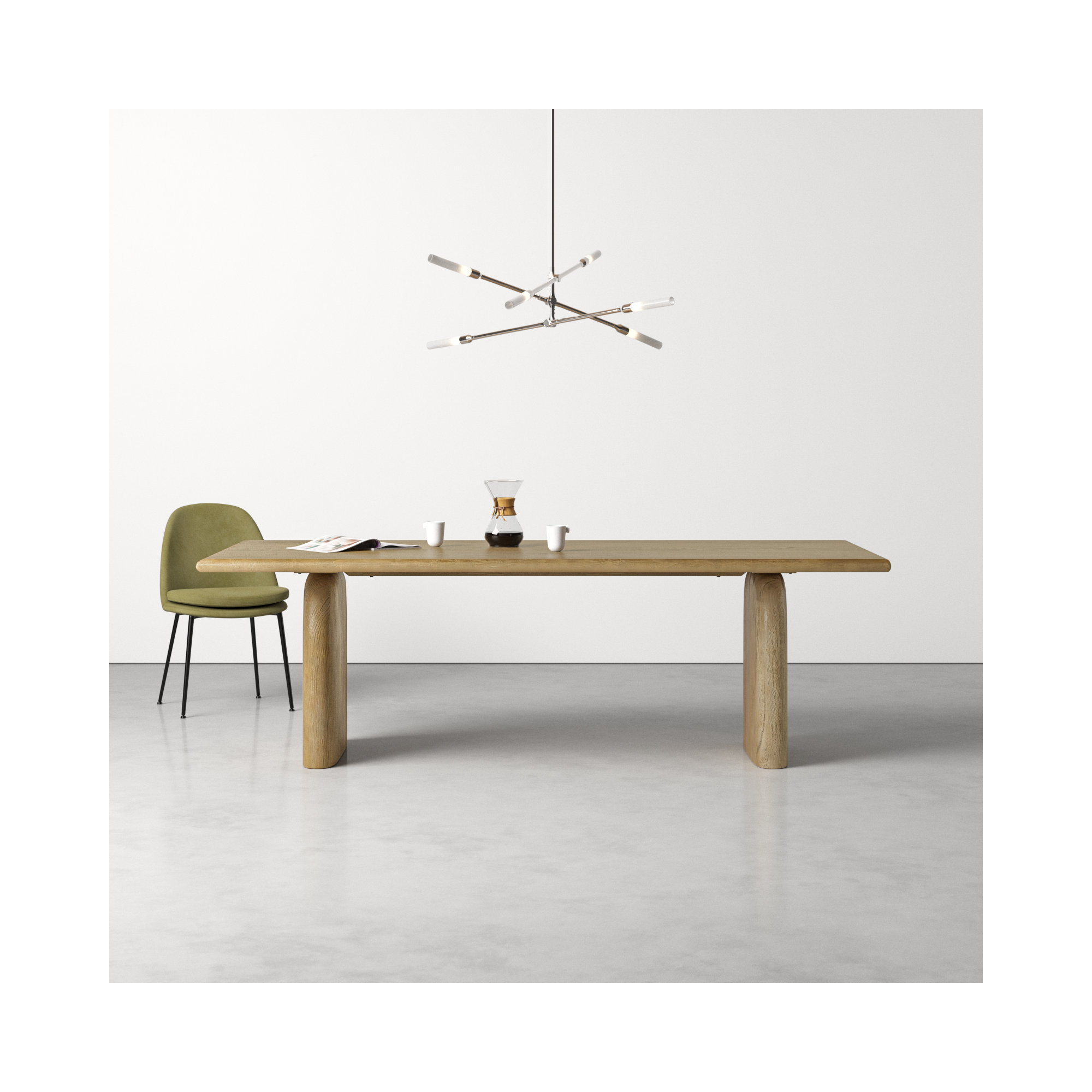 Fen 94'' Dining Table, 30” H x 94” L x 39” W