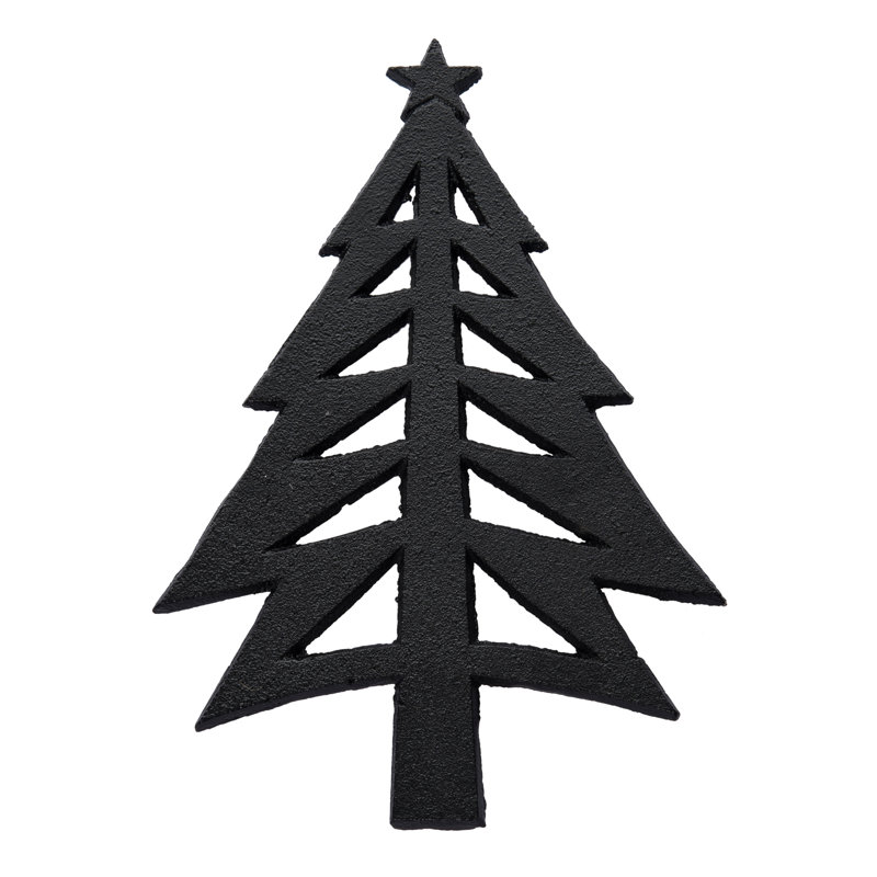  Sous-arbre en métal noir mat 9,06 po