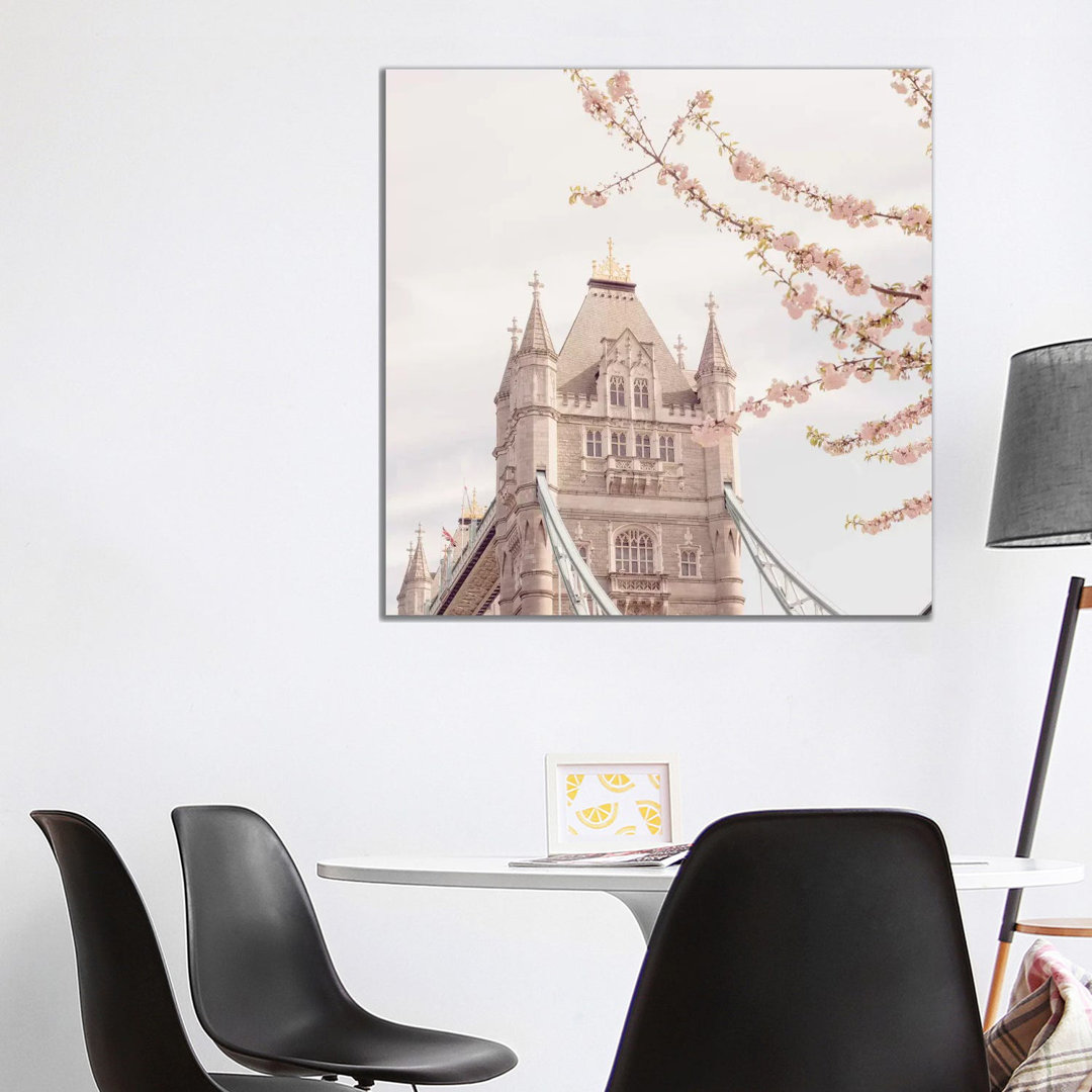 London Tower Bridge In Spring - Print on Canvas