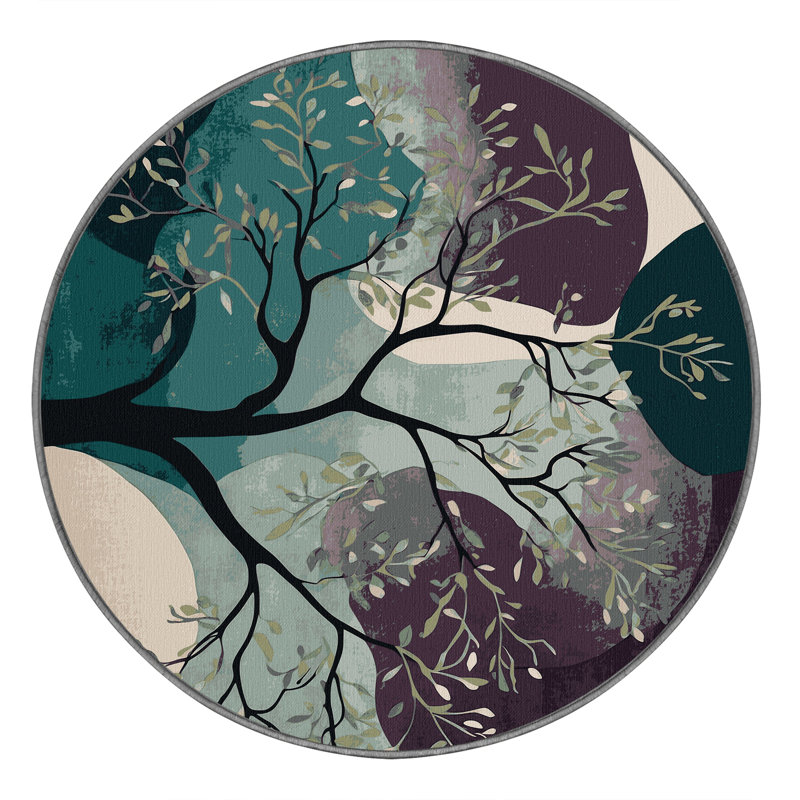 Tapis Emerald Enchantment, Rond 7 pi