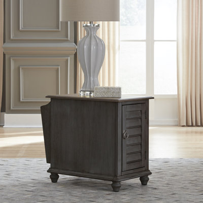 Quinta Chair Side Table w/ Cabinet