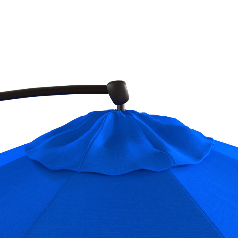 Parasol en porte-à-faux 9 pi 4 po, Bleu pacifique - Pacifica Premium