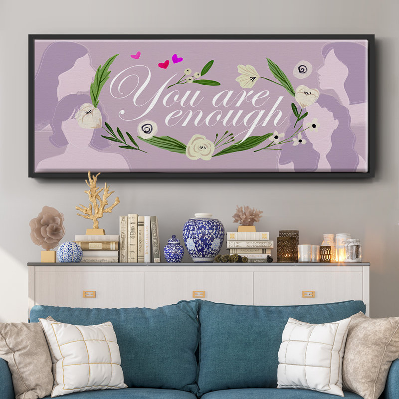 «Happy Galentine's Day» - toile encadrée, H 20 po x l 50 po