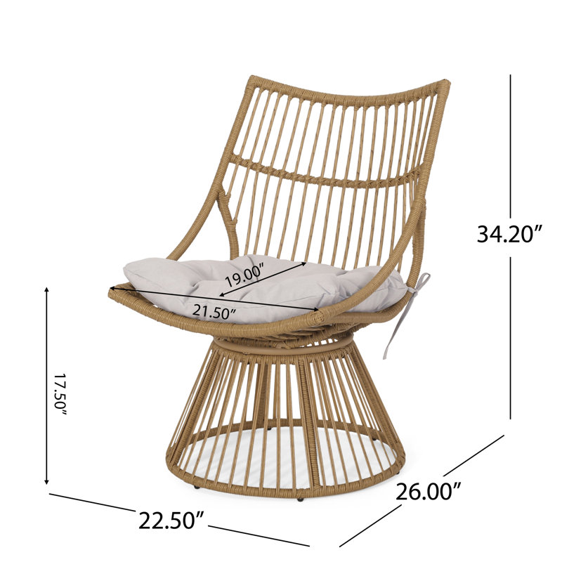 Chaise et table d'appoint Elaine, 2 pièces: table, chaise