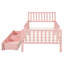 Lit simple en bois avec finition rose, garde-corps et plateforme de rangement fonctionnelle-613922793-613922794