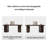 Brown Rectangle Solid + Manufactured Wood Executive Desk,3-drawer-106862883