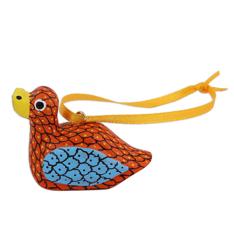 1.2'' Handmade Wood Animals Hanging Figurine Ornament