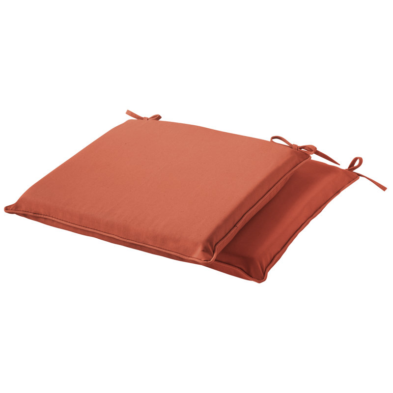 Coussin de salle à manger Horizon, H 2 po x l 19 po x P 17 po, Toile persimmon Sunbrella®