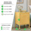 Anouck Metal Single Door Locker Style Bedside Table - Modern Industrial Style-94148730