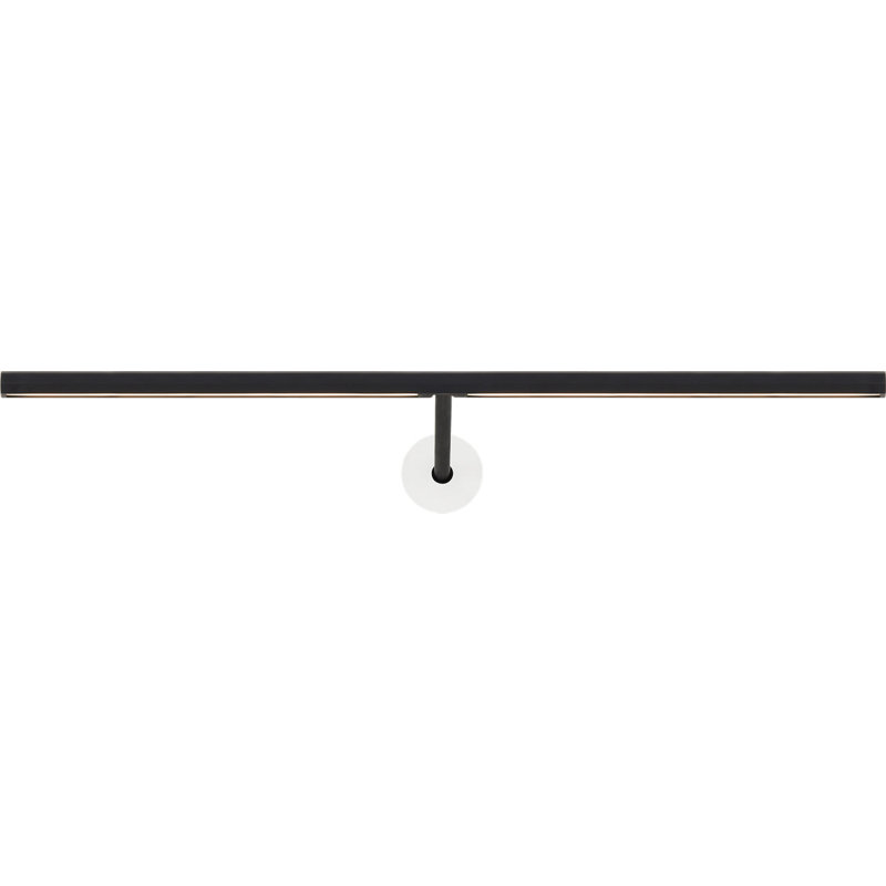 Plural Faceted Picture Light, Nightshade Black, 0.7" H x 18" W x 8.9" D, 13.5
