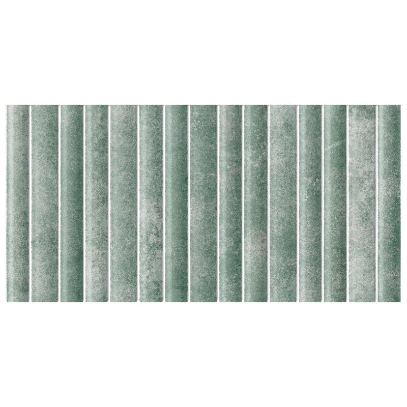 Rubik 5.88" x 11.75" Ceramic Patterned Tile, Blue