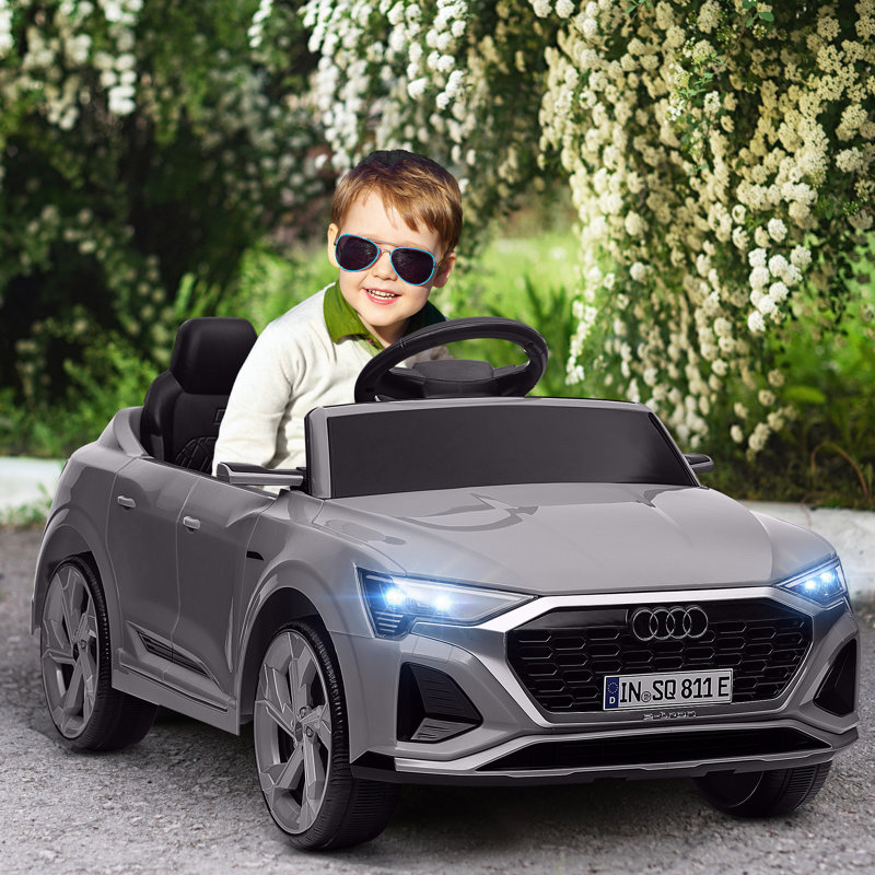 Voiture sous licence 12V 12V avec Q8 etron Sportback, Gris