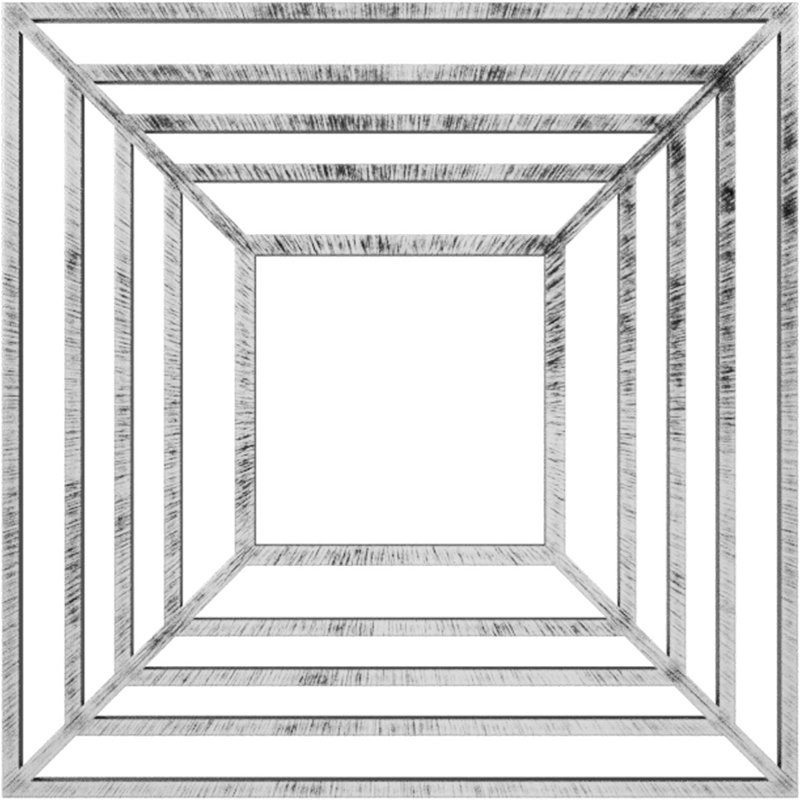 Médaillon de plafond percé en PVC de qualité architecturale Raven, H 32 po x l 32 po x P 1 po, Étain antique