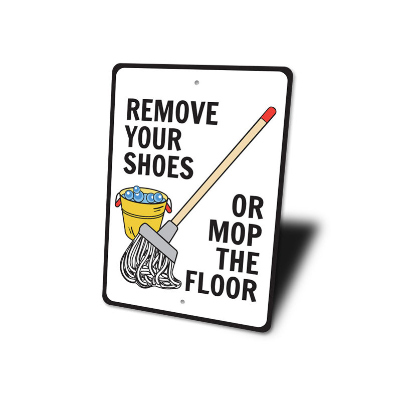 Enseigne en aluminium House Rules, H 14 po x l 10 po x P 0,04 po