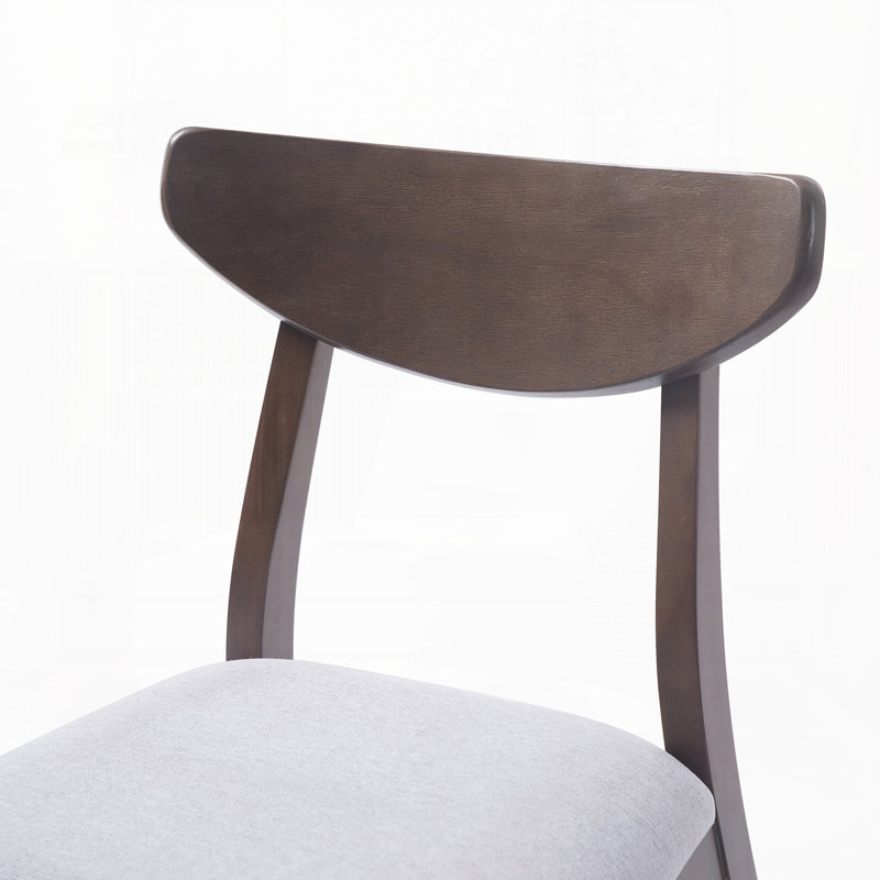 Ensemble de 4 chaises scandinaves modernes, Brun / gris, Brun / gris
