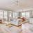 52 Inch Ceiling Fan With 22W LED Light And Remote Control 5 ABS Blades For Living Room