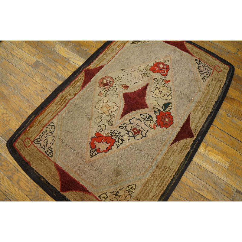 Hand Knotted Wool Geometric Area Rug