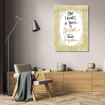 Art sur toile tendu House of Hampton® SD Graphics Gallery: Trail of Glitter
