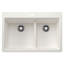 Liven SILGRANIT 33" L x 22" W Double Basin Drop-In/Undermount Kitchen Sink-98682033