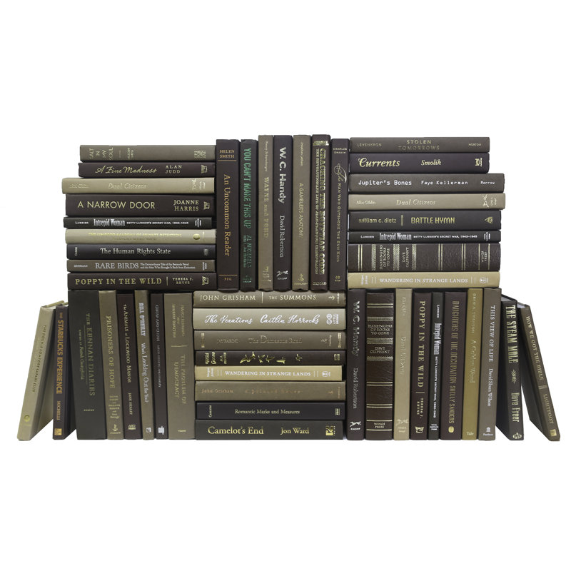 Modern Chocolate Book Wall, 50