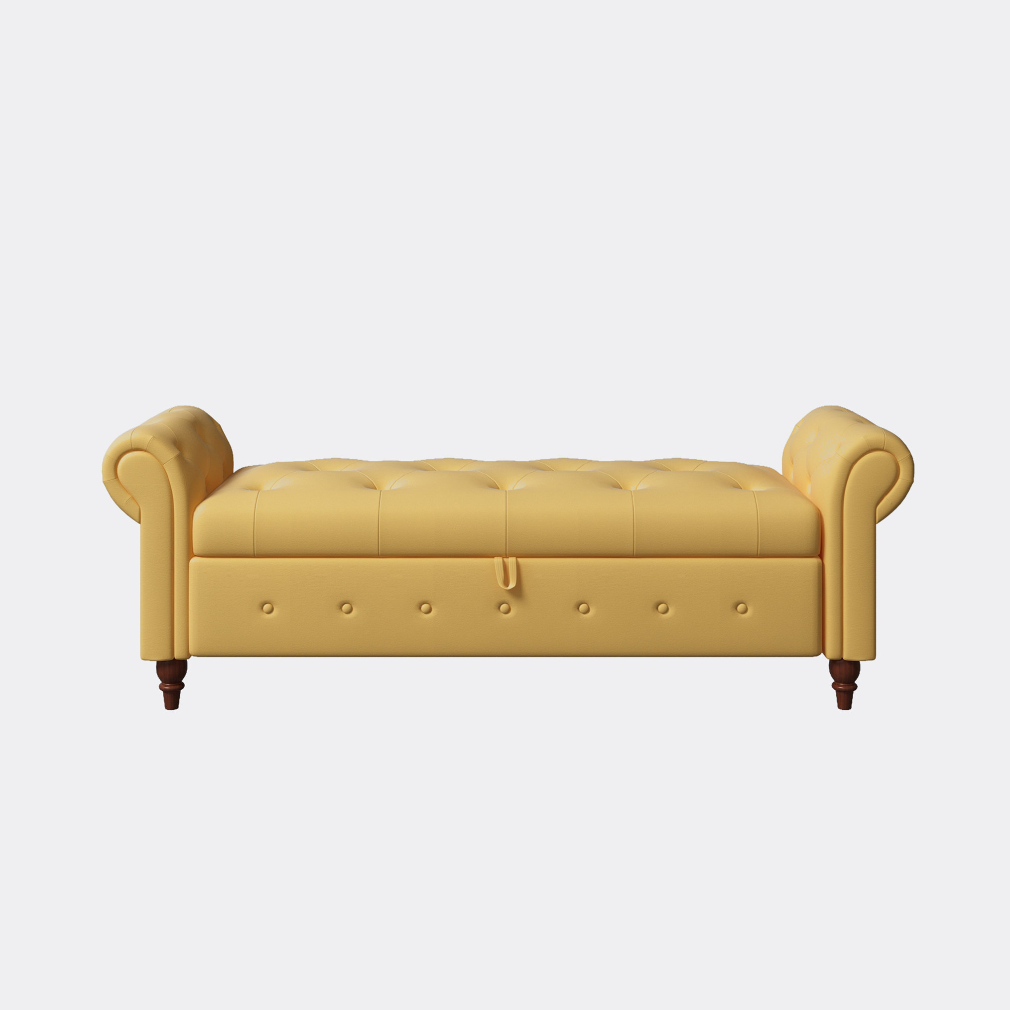 Alcott Hill Peete 100% Polyester Upholstered Storage Bench | Wayfair