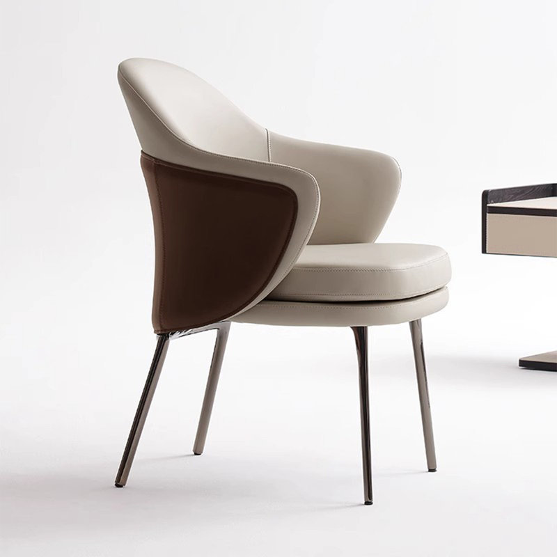 Gray Solid back side Chair(Set of 2)