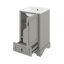 Meuble-lavabo de 20 pouces avec lavabo en céramique, tablette ajustable en U, tiroir à compartiments et porte-1807399829
