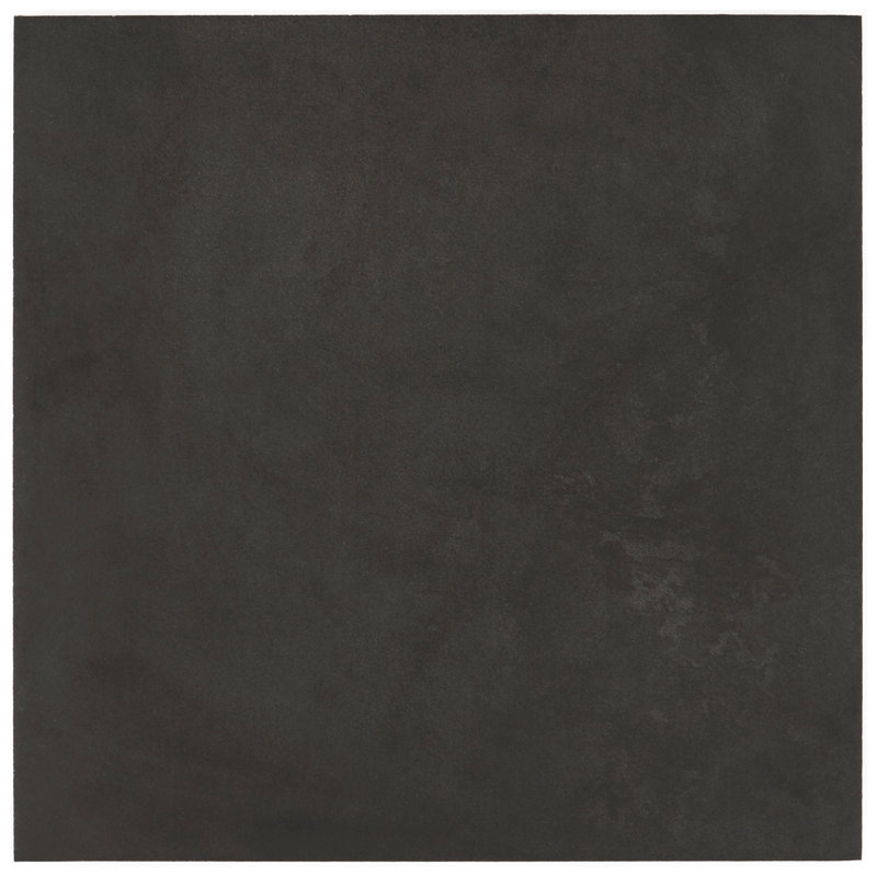 Géode 7,87 po X 7,87 po Carreau de plancher et de mur en porcelaine matte (10,76 pieds carrés / caisse), Noir