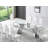Morlee 94.49" Glass Top Metal Base Dining Table-261559120