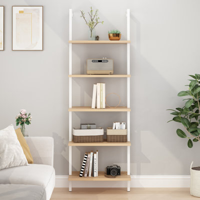 Cayton 5 Piece Industrial Pipe Shelves