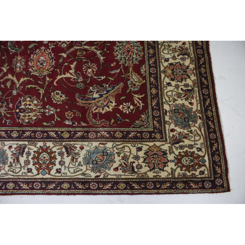 Tapis oriental rouge unique 10X13 One-of-a-Kind