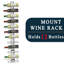 12 Bottle Wine Bottle Rack Black