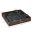 Bac à sable pour enfants avec lit de jardin pour l'extérieur, station de jeu pour enfants facile à assembler pour la cour, brun, 48,5 po x 48,5 po x 8,25 po