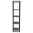 Jamestown Narrow 5 Shelf Open Storage Bookshelf Ash Rustic Grain and Metal Frame-405264869-438255717-438255718