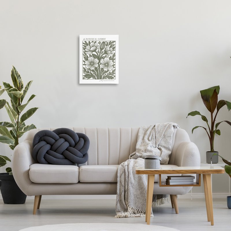 Art mural sur toile Minimal Moss, H 20 po x l 16 po