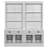 83.4"Tall Bookshelf Suite With LED Lighting,  Bookcases With Glass Doors And Drawers,2-Piece Set Storage Bookcase Suite With Open Shelves