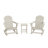 Laguna Rocking Outdoor Adirondack Chair With Table-1157625655